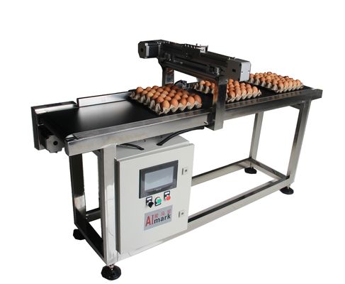 Conveyeur de codage d'œufs d'alimentation à friction imprimé de 400 W