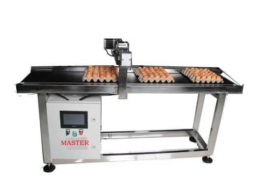 Conveyeur de codage d'œufs d'alimentation à friction imprimé de 400 W