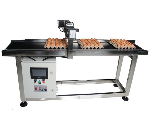 Conveyeur de codage d'œufs d'alimentation à friction imprimé de 400 W