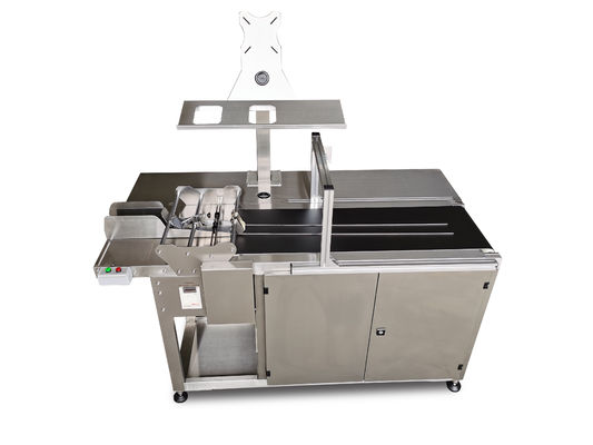 Alimentateur à poche de friction en acier inoxydable 60p/min avec dispositif de détection