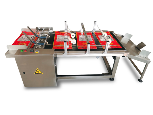 Date de codage automatique Appareil d'alimentation par friction Adsorption sous vide pour sacs à riz