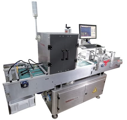 Machine d'inspection de la vision des sacs en plastique hors ligne avec alimentateur de page